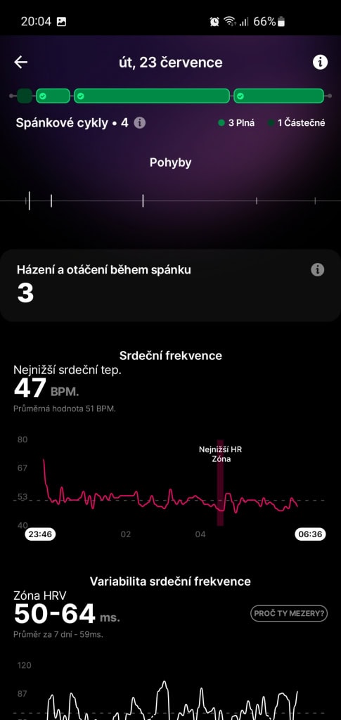 Prsten měří také spánkovou variabilitu srdeční frekvence