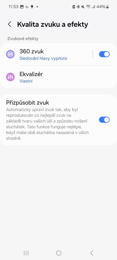Nebo klíčový efekt 360° audia